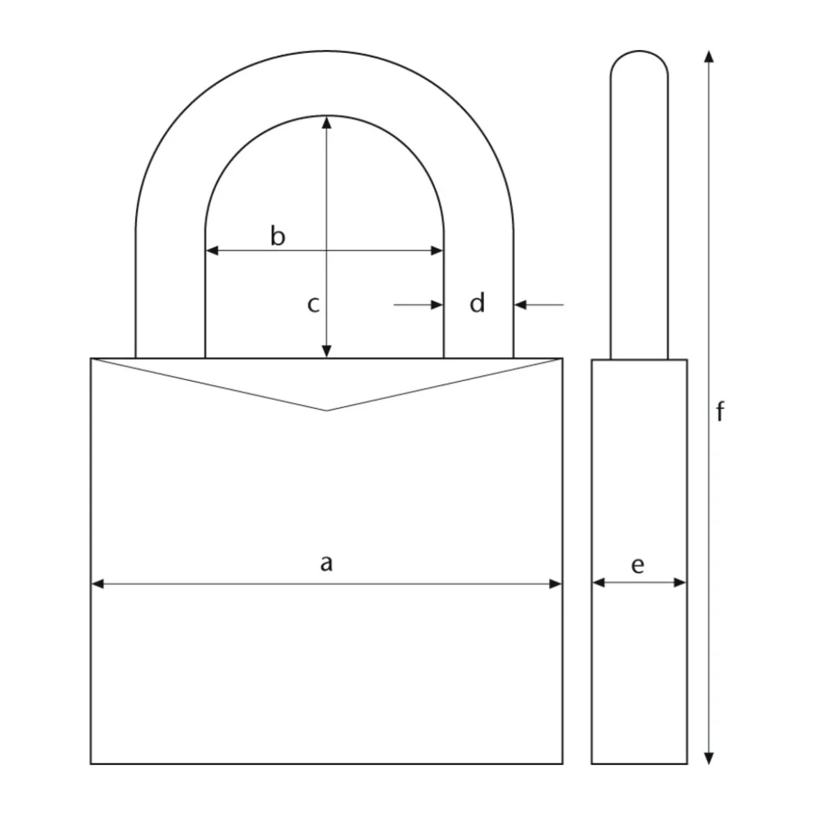 Abus Vorhängeschloss 80TI/50
