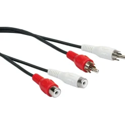 A-Cinch-Audio-Verläng. 5m sw