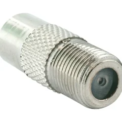 Adapter F-Bu/Koax-St silber