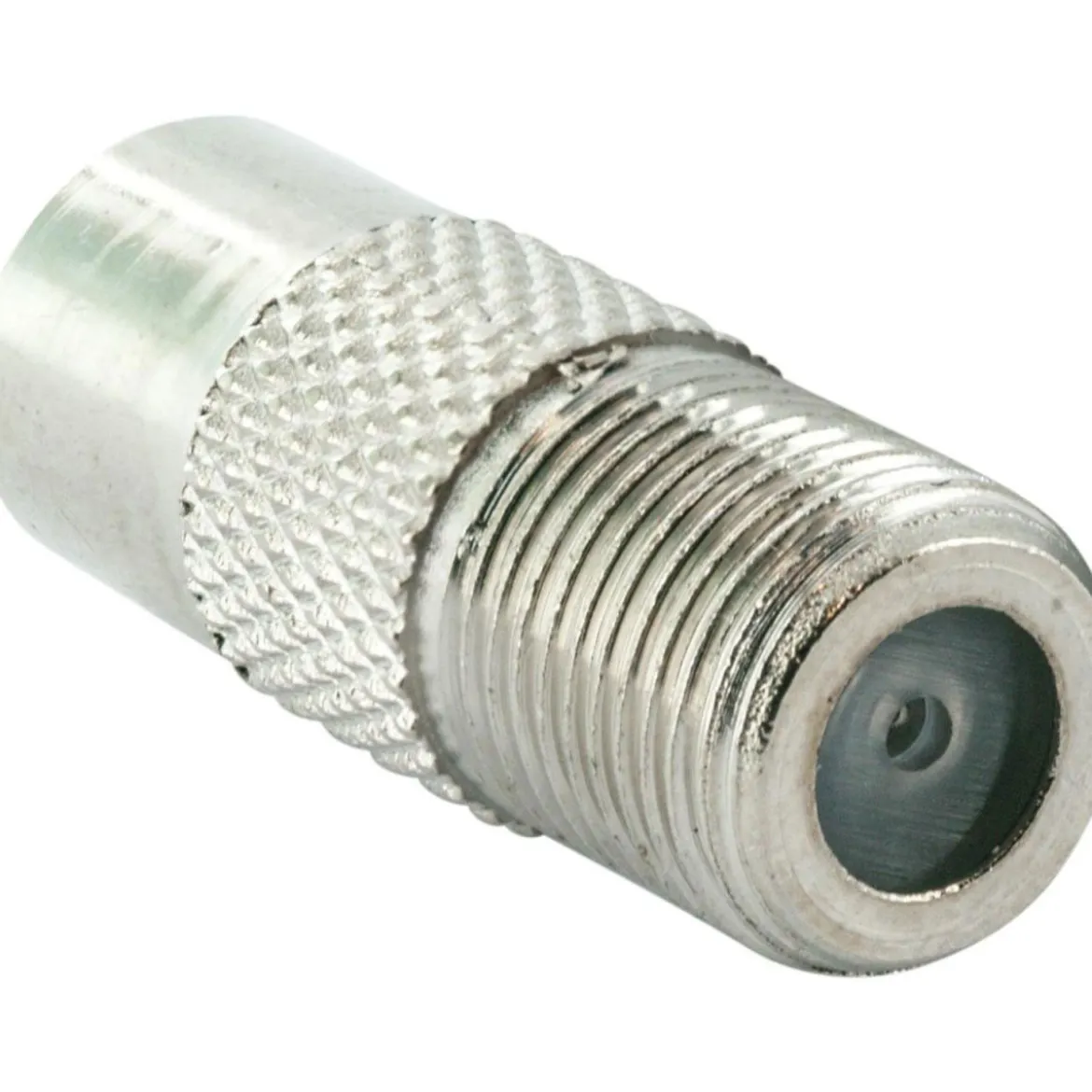 Adapter F-Bu/Koax-St silber