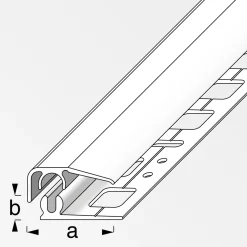 Alfer Abschlussprofil Clipstech-mini 8,5 mm 1m edelstahl-optik