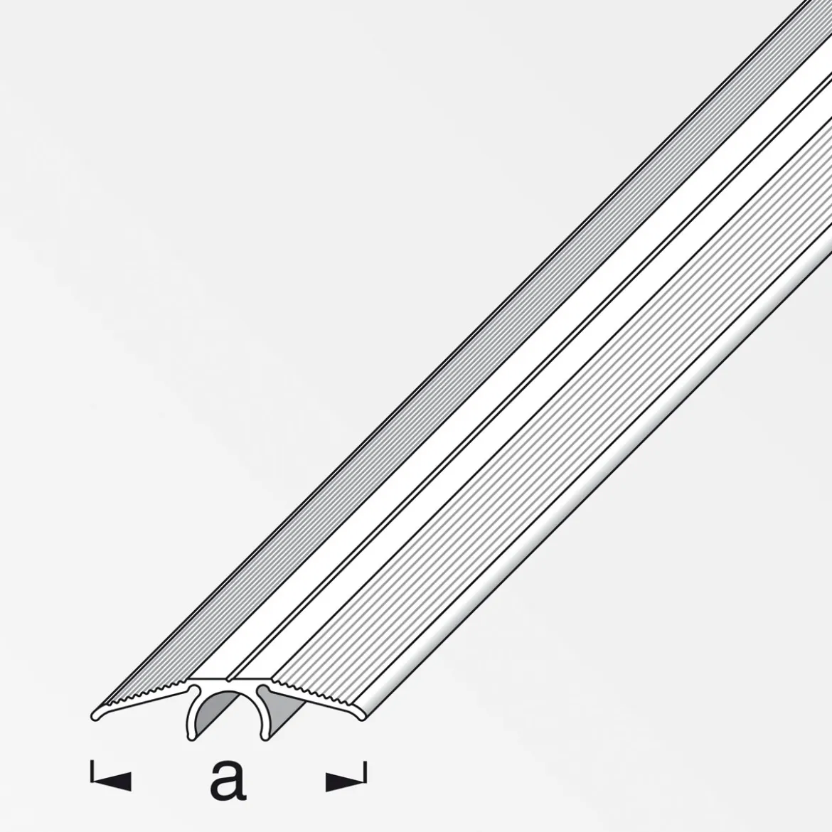 Alfer Übergangsprofil Clipstech 33 mm 2m titan