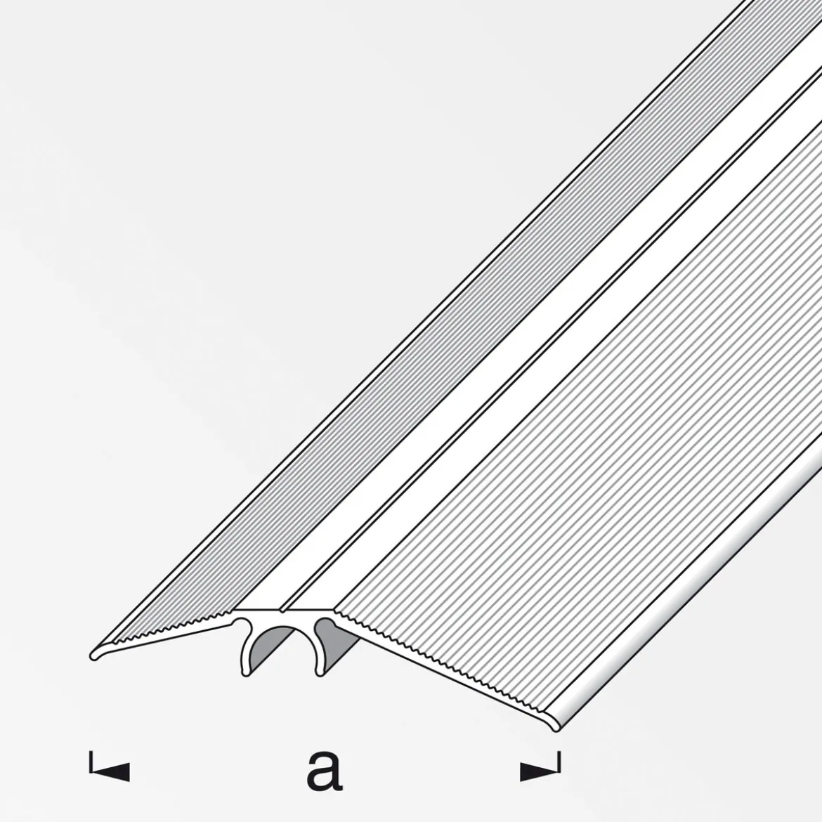 Alfer Niveauausgleichsprofil Clipstech 2m silber