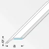 Alfer Niveauausgleichsprofil 8 mm 1m PVC selbstklebend buche