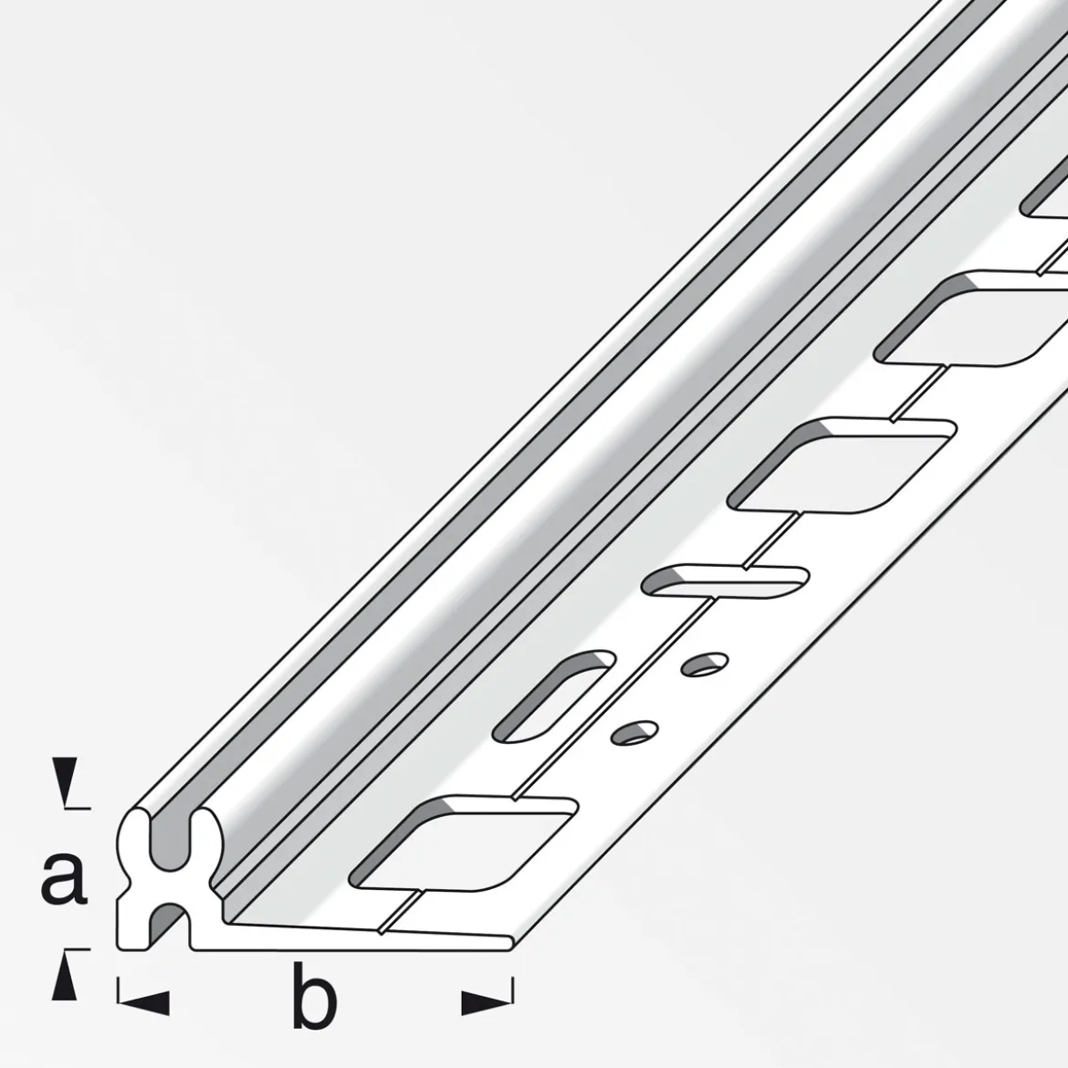 Alfer Trägerprofil Clipstech 1m braun