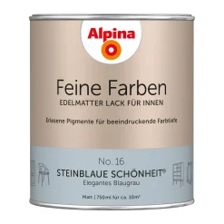 AlpinaBuntlack Feine Farben Lack No 16 Steinblaue Schönheit edelmatt 750ml
