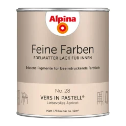 AlpinaBuntlack Feine Farben Lack No 28 Vers in Pastell edelmatt 750ml