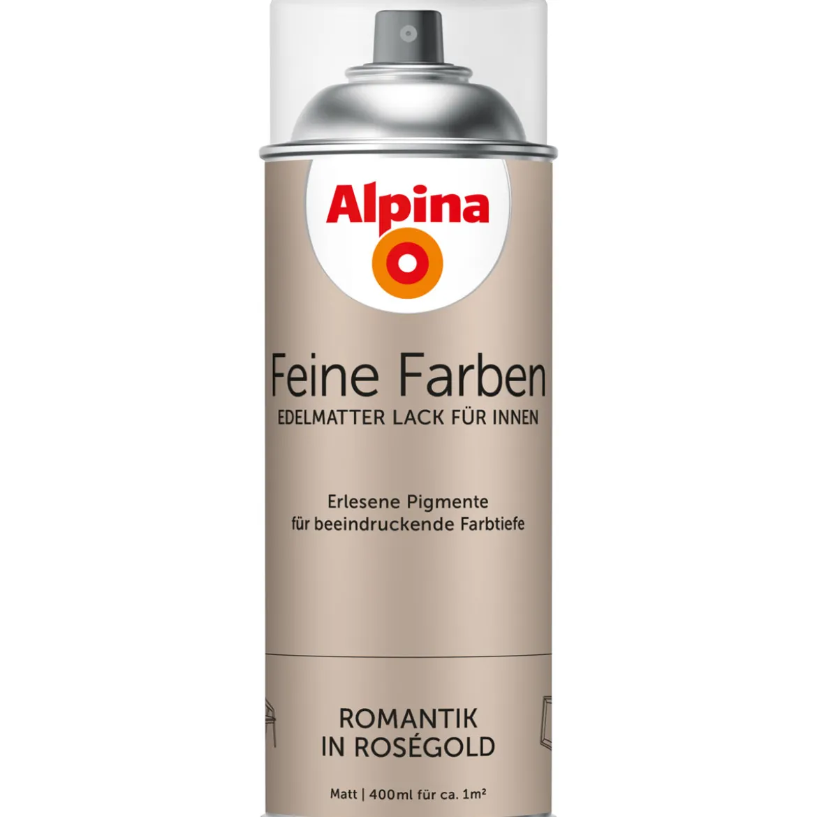 AlpinaBuntlack Feine Farben Sprühlack Romantik in Roségold 400ml