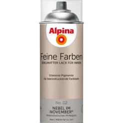 AlpinaBuntlack Feine Farben Sprühlack No 02 Nebel im November edelmatt 400ml