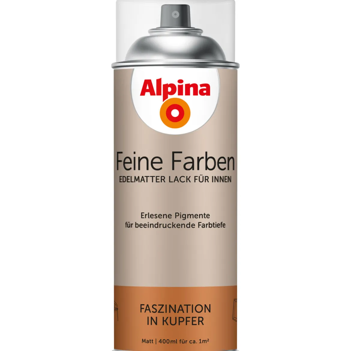 AlpinaBuntlack Feine Farben Sprühlack Faszination in Kupfer 400ml