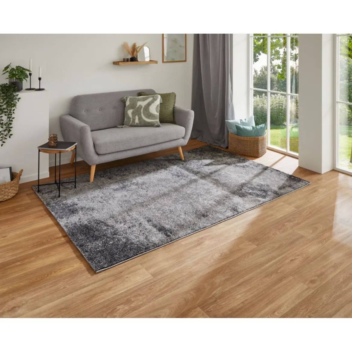 andiamo Teppich Luna 120x170 cm grau