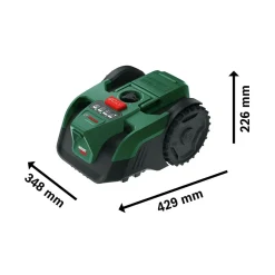 Autonomer Rasenmaeher VisiMow 18V-10018V/4,0 Ah, inkl. Akku und Ladegeraet