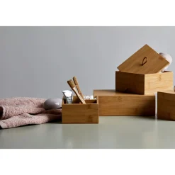 Badbox mit Deckel L Mod. Terra, Bambu