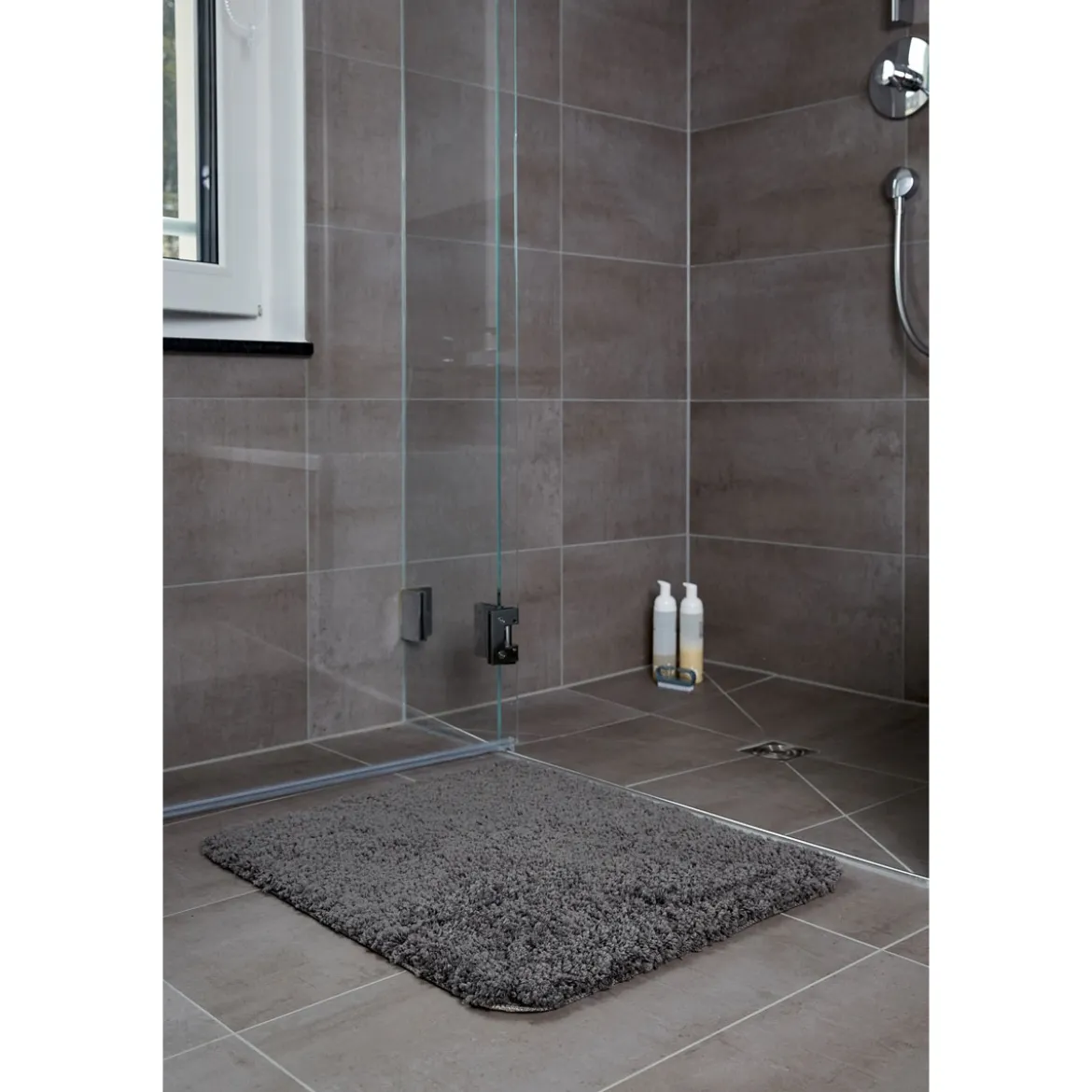 Badematte Belize mousegrey 55x65 Micropo