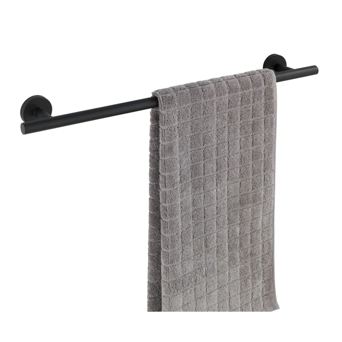 Badetuchstange Uno, Bosio Black, matt