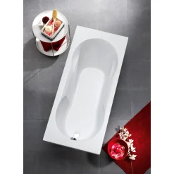 Badewannen-Set Nixe, 170x75cm,best. ausWanne, Wannenträger&Ab-Überlaufgarnitur
