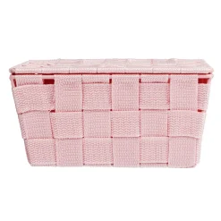 Badkorb mit Deckel Mod. Adria, rosa