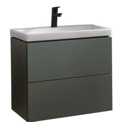 BADMOBIL Keramikwaschtisch CRAFT 64 x 5 x 37 cm ohne Überlauf weiß