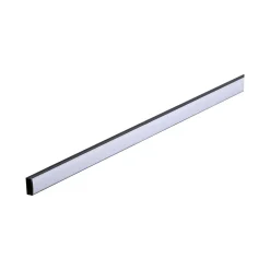 Base Profil mit weissem Diffusor 2 mschwarz eloxiert/weiss Alu/Kunststoff