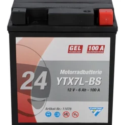 Batterie GEL YTX7L-BS 7Ah 160A