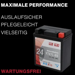 Batterie GEL YTX7L-BS 7Ah 160A
