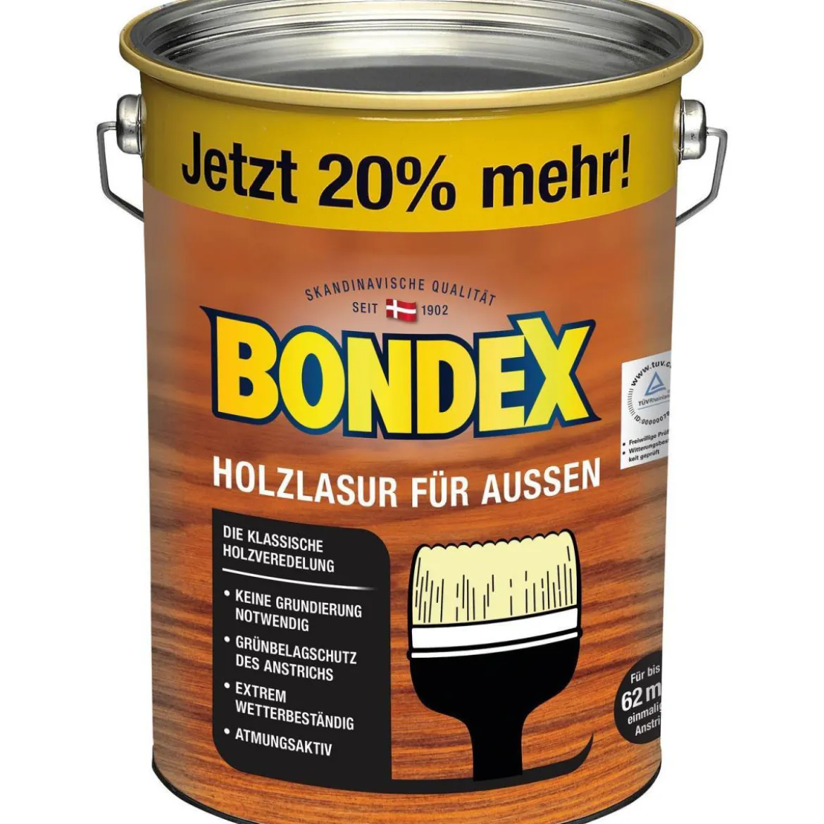 Bondex Holzlasur für Außen Rio Palisander 4,8 L