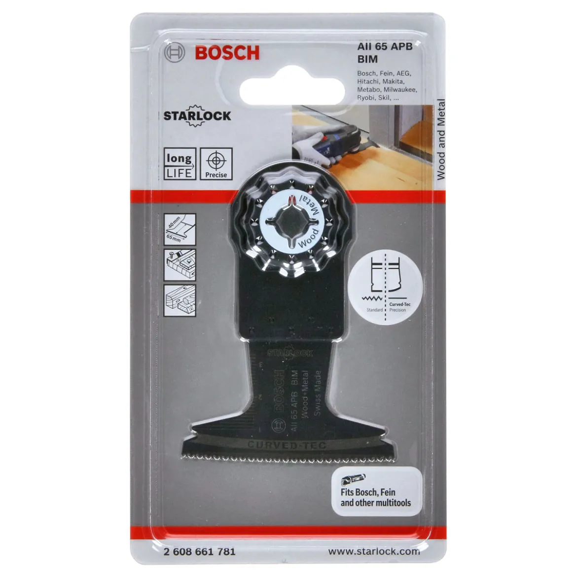 Bosch ProfessionalBIM Tauchsägeblatt AII 65 APB Wood and Metal 40 x 65 mm