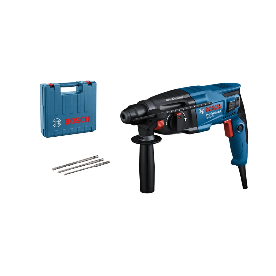 Bosch ProfessionalBohrhammer-Set GBH 2-21 5-teilig