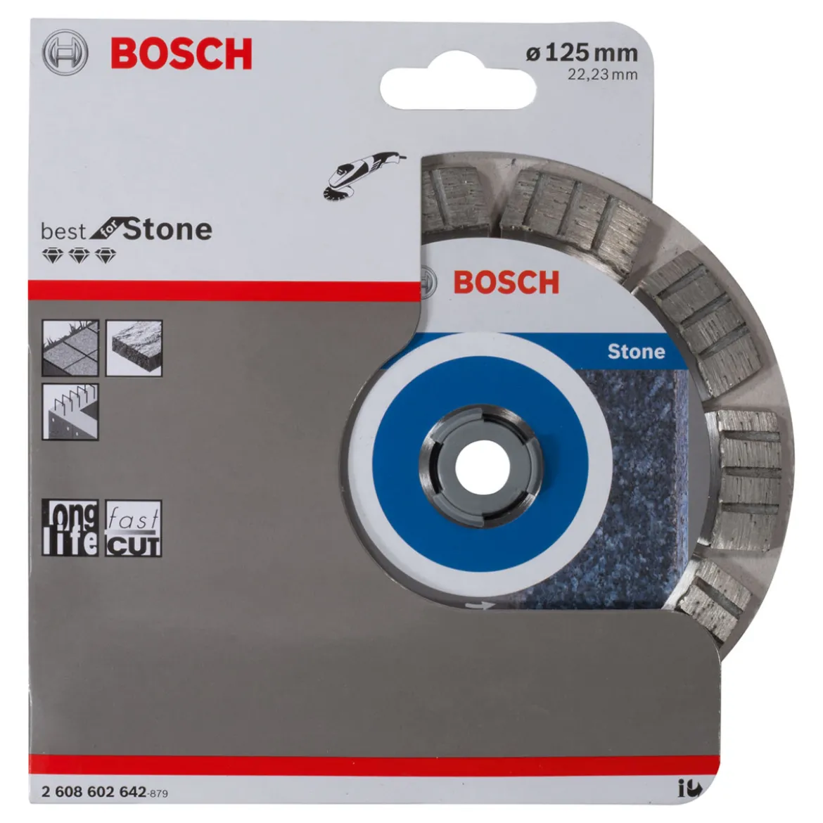 Bosch ProfessionalDiamanttrennscheibe Best for Stone 125 x 22,23 x 2,2 x 12 mm