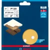 Bosch ProfessionalExpert C470 Schleifpapier mit 8 Löchern für Exzenterschleifer 125 mm G 120 5- teilig