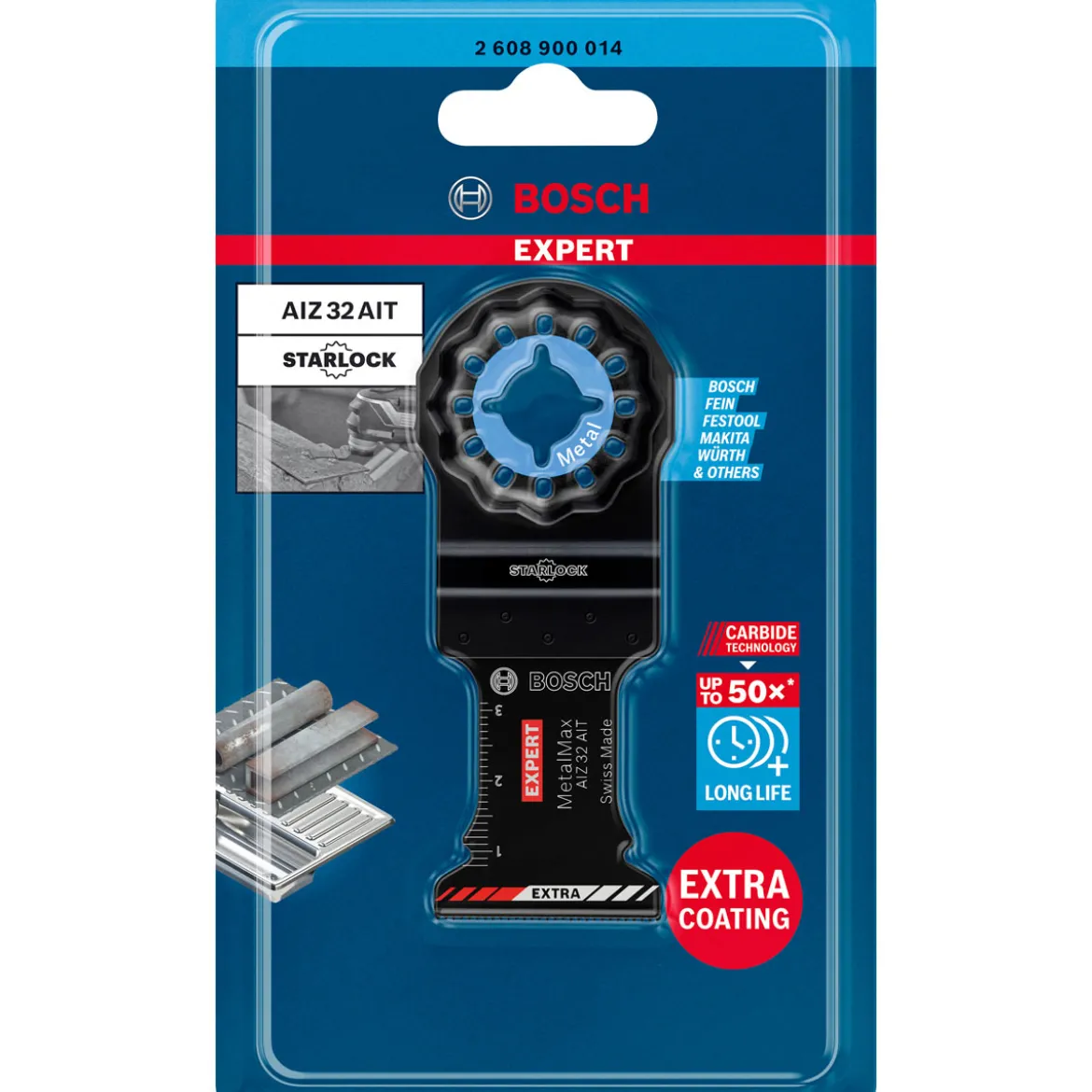 Bosch ProfessionalExpert MetalMax AIZ 32 AIT Blatt für Multifunktionswerkzeuge 40 x 32 mm