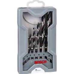 Bosch ProfessionalHSS-Spiralbohrer-Set PointTeQ 7- teilig Mini-X-Line 2–8 mm
