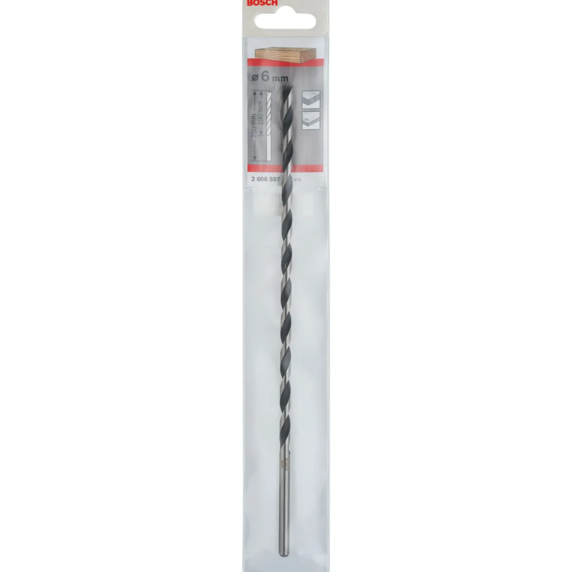 Bosch ProfessionalMaschinenholzbohrer M-Spitze 6 x 250 mm d 6 mm