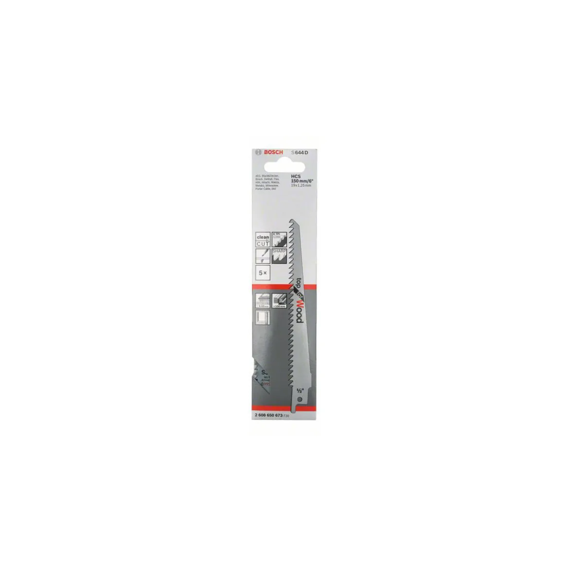 Bosch ProfessionalSäbelsägeblatt S 922 BF 5 Stück