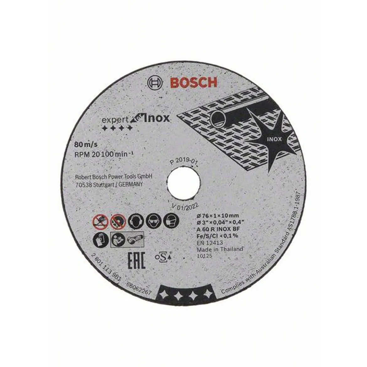 Bosch ProfessionalTrennscheibe Experst for Inox 5 Stück