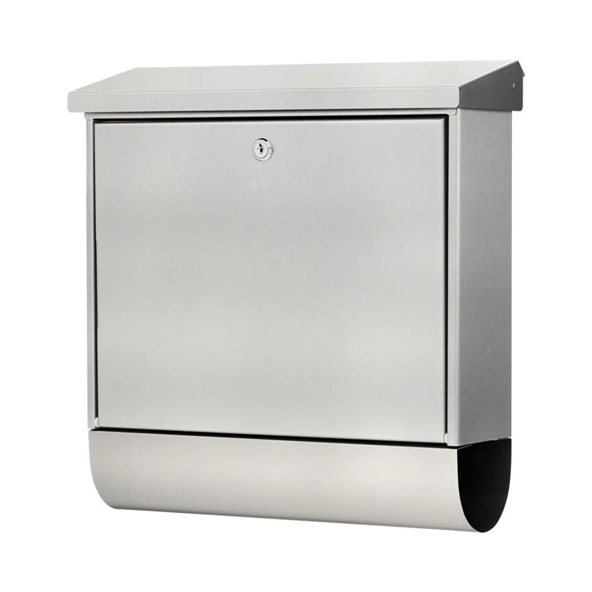 Burg Wächter Briefkasten Inoxstar 4710 mit Zeitungsfach silber
