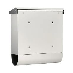 Burg Wächter Briefkasten Inoxstar 4710 mit Zeitungsfach silber