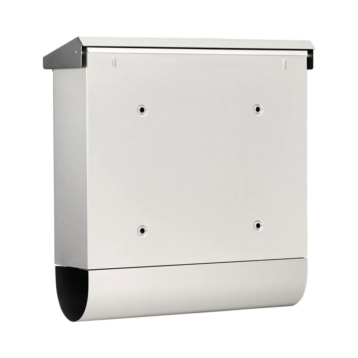 Burg Wächter Briefkasten Inoxstar 4710 mit Zeitungsfach silber