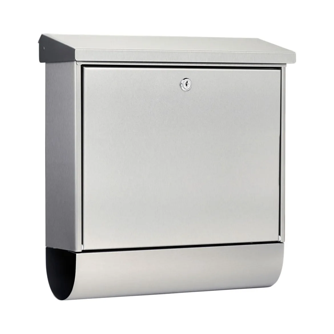 Burg Wächter Briefkasten Inoxstar 4710 mit Zeitungsfach silber