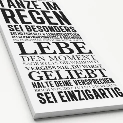 Canvas-Art Sei Glücklich 30 x 80 cm