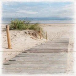 Canvas-Art Strand Art 30 x 30 cm