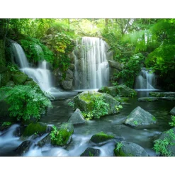 Canvas-Art Wasserfall 60 x 80 cm
