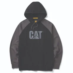 CAT Colorblock Hooded Sweatshirt black-magnet Gr. 2XL