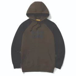 CAT Colorblock Hooded Sweatshirt army moss-black Gr. 2XL