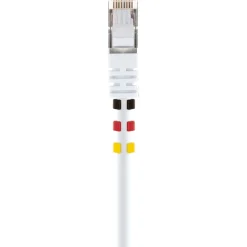 CAT7 Netzwerkkabel S/FTP 3Farbclips 10mweiss
