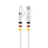 CAT7 Netzwerkkabel S/FTP 3Farbclips 5,0mweiss