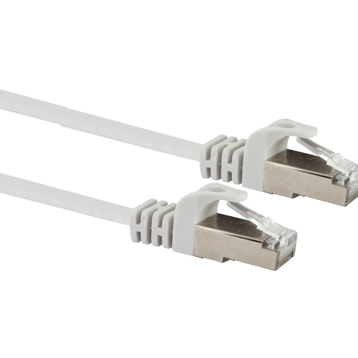 CAT6 U/FTP Netzwerk Flachkabel 5,0 mweiss