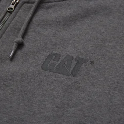 CAT Zip Hoodie Banner Gr. L dunkelgrau