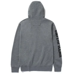 CAT Zip Hoodie Banner Gr. XL dunkelgrau