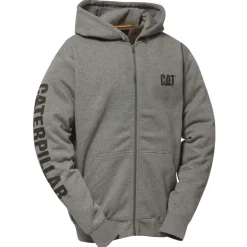 CAT Zip Hoodie Banner Gr. XL dunkelgrau